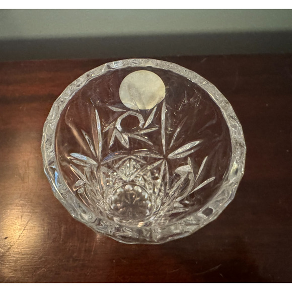 Lenox Crystal Star Vase 4 Inch Bud Vase / Posy Czech Republic With Box & COA - Picture 5 of 9